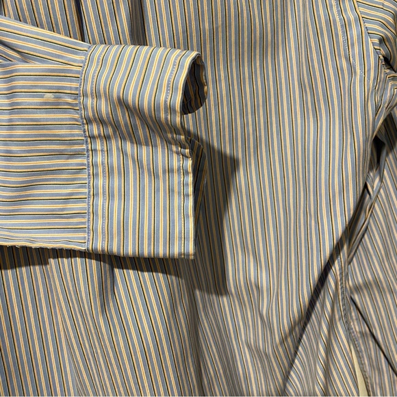 Ralph Lauren Striped Button Down Shirt Mens 14.5 inch - Picture 6 of 7